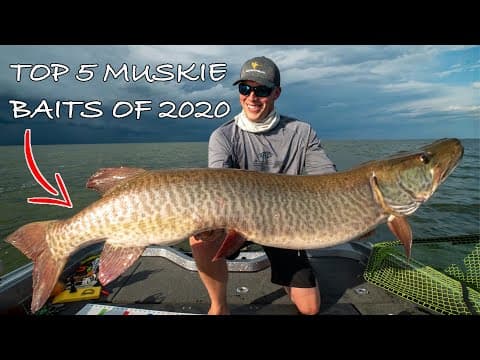 BEST MUSKY FISHING BAITS (My top 5 of 2020) Ultra clear underwater footage