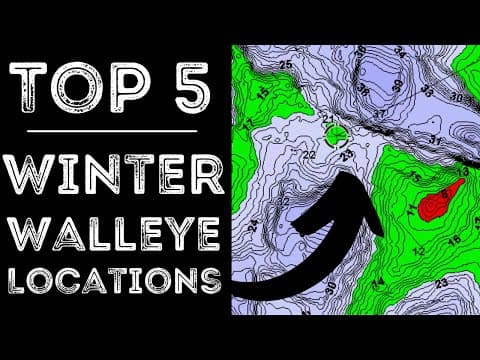 Catch More Walleyes! | Top 5 Winter Walleye Locations For Ice Fishing