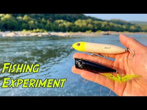 FISHING EXPERIMENT: Spook vs. Pooper!! Which Catches MORE River Smallies?