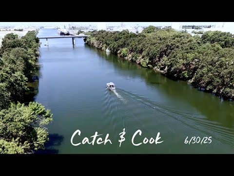 Bluegill Fishing @ Barge Canal in Sacramento (Catch n Cook)