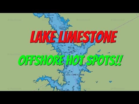 Lake Limestone - Offshore Hot Spots Explained!!! - Find the Bass Fast!!