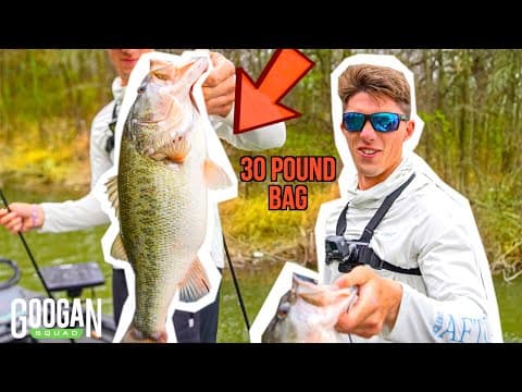 Googans CATCH 30 POUND Bag of BASS! ( BEDDING BASS )