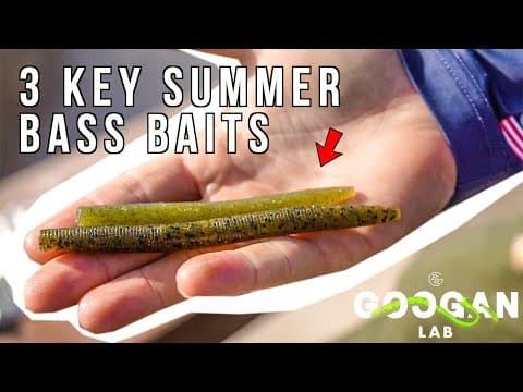 TOP 3 SUMMER time BASS BAITS! ( BASS FISHING TIPS )