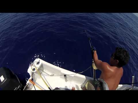 2014 Ep #9-First Ahi Yellowfin Tuna of the year Fishing Kona, Hawaii GoPro HD