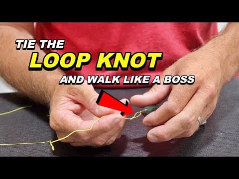 How To Tie A LOOP KNOT - Improve your TOPWATER Bass Fishing