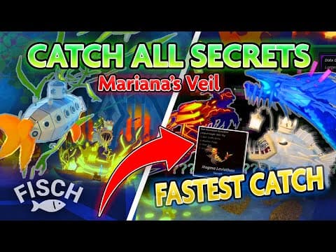 *FASTEST* CATCH ALL SECRET FISH For SCYLLA! (HYDRA)  | Fisch Mariana&#39;s Veil UPDATE Method