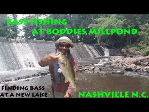 Bass Fishing at a New Spot (Boddies Millpond in Nashville N.C)