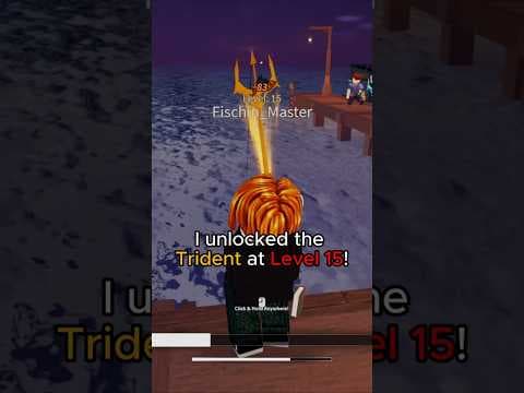 How to Unlock Trident Rod at Lvl 15! | Roblox Fisch