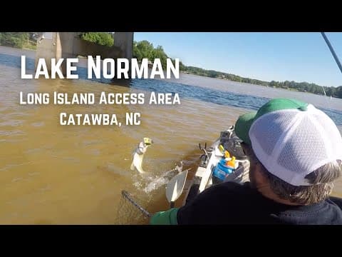 Lake Norman - Long Island Access - Kayak Fishing for Spotted Bass - Catawba, NC