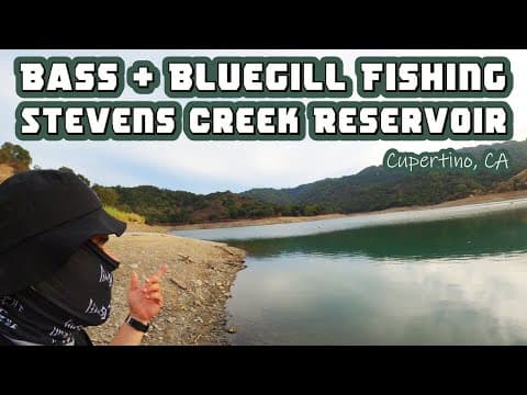 Fishing At Stevens Creek Reservoir Cupertino, CA For Bass And Bluegill