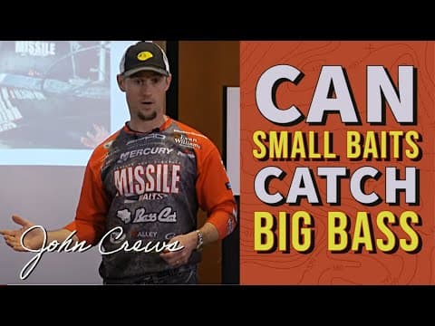 How to Catch Pressured Bass (How to Fish When Big Baits Won't Get Bites) [Bassmaster John Crews]