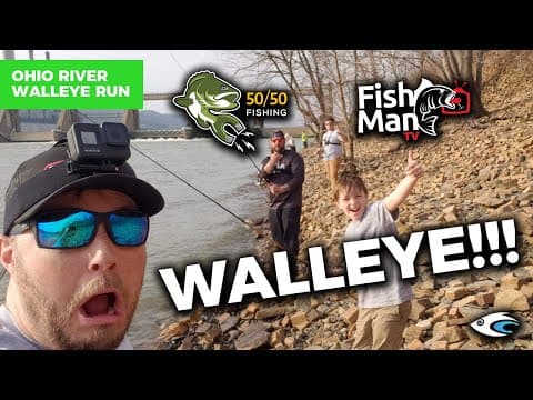 Fishing the Ohio River Walleye Run | Ohio Walleye Fishing