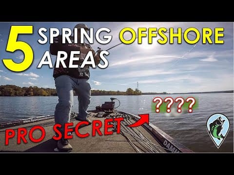 Best Pre-Spawn Bass Fishing Areas Offshore! | Spring Bass Fishing Locations, Cover, and Structure