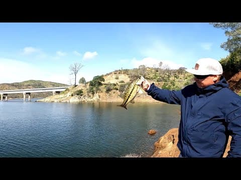 B.O.O.T.Y. trip #10 Lake Berryessa Bass fishing from shore.  25,000 step day!