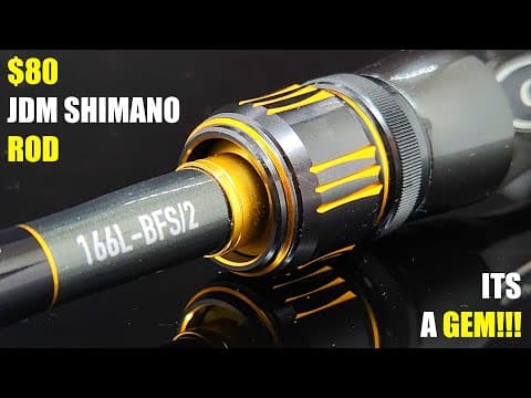 $80 JDM SHIMANO ROD!!! Bass One XT BFS rod... Its A GEM