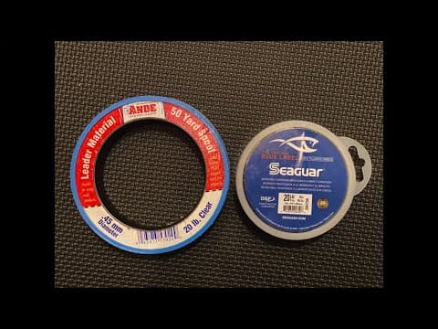 Seaguar Fluorocarbon vs. Ande Monofilament (Underwater Abrasion Tests)