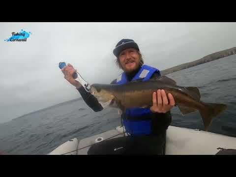 FISHING CORNWALL-JIGGING LONG SHIPS LIGHT HOUSE POLLOCK AND WRASSE