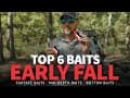 TOP 6 Baits for EARLY Fall (Surface, Mid-Depth, Bottom)