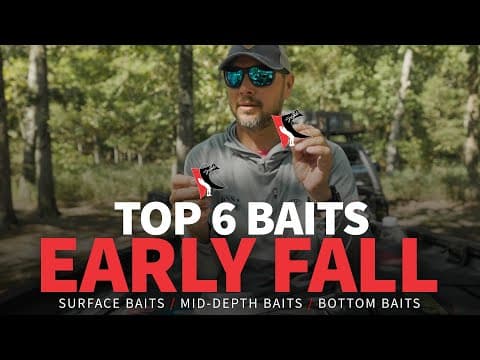 TOP 6 Baits for EARLY Fall (Surface, Mid-Depth, Bottom)