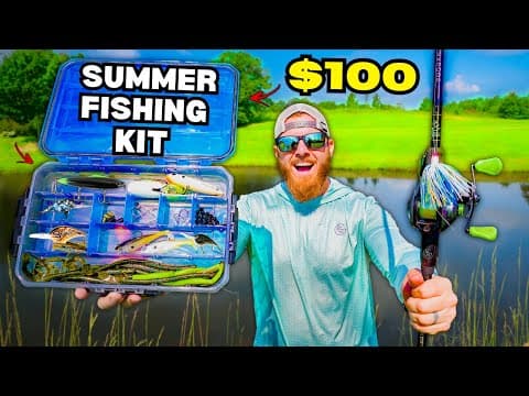 $100 ULTIMATE Summer Fishing Kit CHALLENGE **Backyard Pond Update**