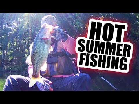 Hot Summer Day on Lake Arthur - Kayak Fishing for Bass