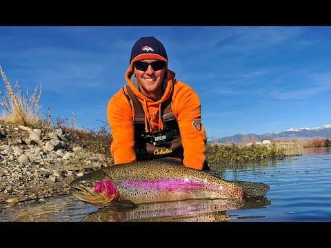 Catching MONSTER Trout On The FLYROD! What A Fish!