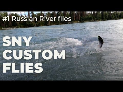 Using Russian river Flies on the Kenai river  - SnY custom flies