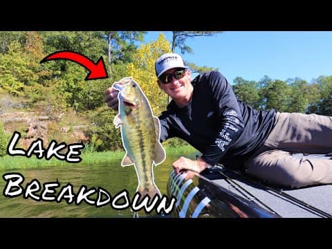 Locating GIANT BASS During the Fall Transition (Full LAKE BREAKDOWN)