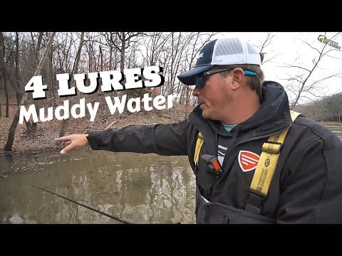 Best 4 Lures in MUDDY Water you need to know!