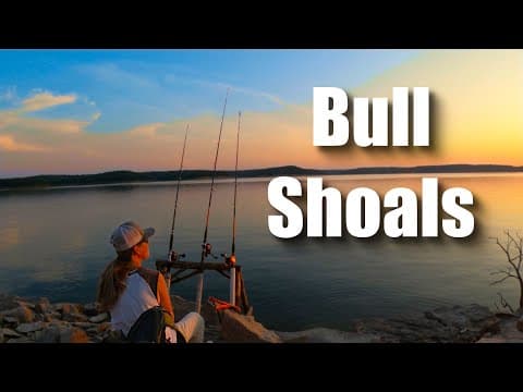 Hooked Into a Monster | Night Bank Fishing Bull Shoals Lake