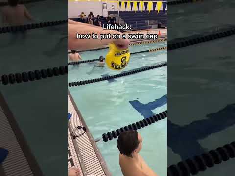 How to put on a swim cap