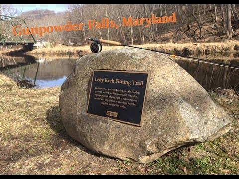 Trout Fishing Gunpowder Falls in Maryland