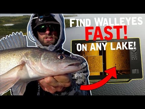 How to FIND &amp; CATCH Walleyes FAST on ANY LAKE!