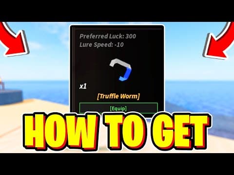 HOW TO GET TRUFFLE WORMS In Fisch! Roblox