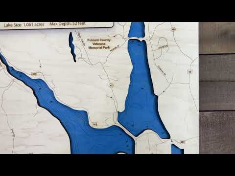 West Branch Reservoir Engraved Map by Sportsman&#39;s Connection
