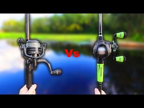 Spinning vs BaitCaster Fishing Challenge (Which is Better?)