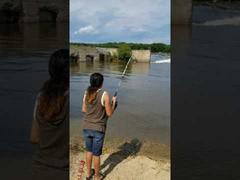 Fishing at Rock River dam