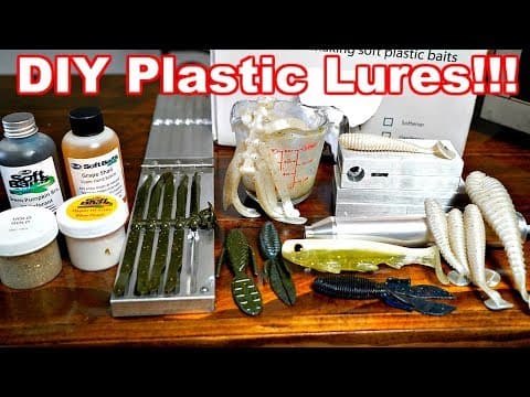 How to Make Soft Plastic Fishing Lures!!!