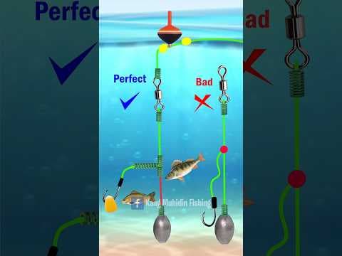 The Secret Of Fisherman Fishing Knot Skills DIY Fishing RIG 2 Hooks FREE TWIST #fishing #tutorial