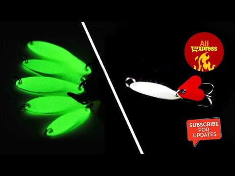 Glow in the dark fishing lures (7g/10g) - Aliexpress unboxing (Quick Look)