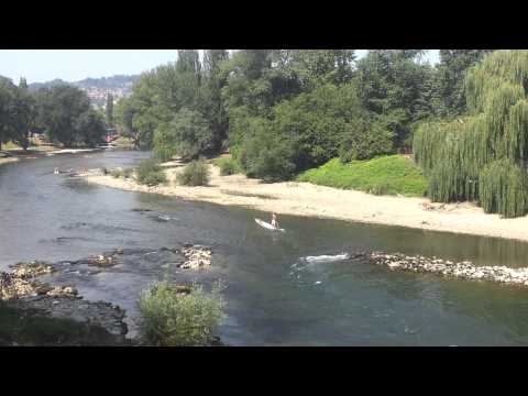 Hard fight with the turbulent waters of the river Vrbas!