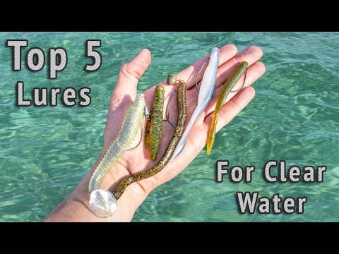 BEST Lures For CLEAR WATER Bass Fishing (Crystal Clear Water)