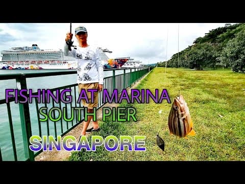 FISHING AT MARINA SOUTH PIER