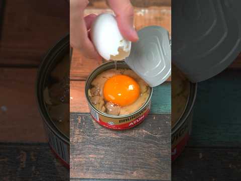 Did you know that if you add egg to a can of tuna...😱🤤 #recipes #tunawithegg