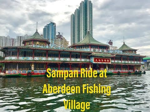 Sampan Ride Aberdeen Floating Fishing Village at Stanley Island 2018 Hong Kong |HECT India