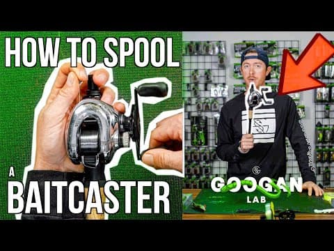 How To SPOOL A BAITCASTING REEL!