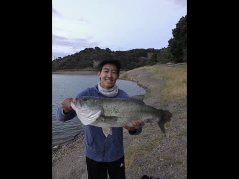 MASSIVE 7 LB BASS!!! CAST TO CATCH! Stevens Creek Reservoir Bass Fishing!