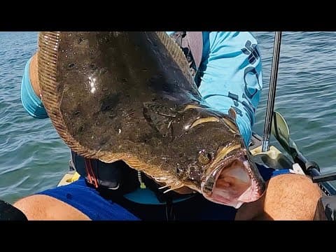 Light tackle single jig fluke/ summer flounder fishing south shore Long Island