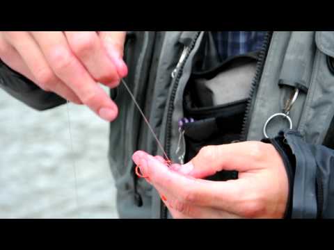 Fishing Guide Tying on Salmon Eggs