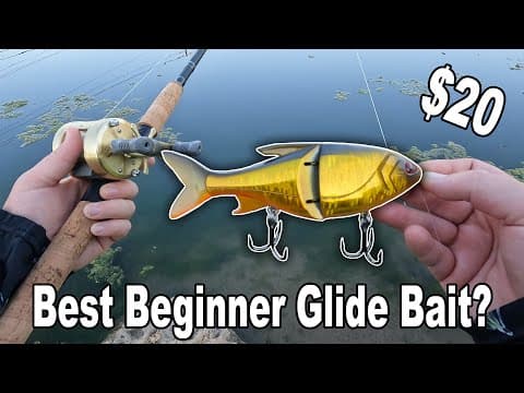 13 Fishing Glidesdale Review and Bass Fishing Test! (The Best Beginner Glidebait?)